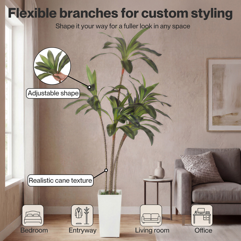 Levede Dracaena Artificial Tree 6ft Image 4