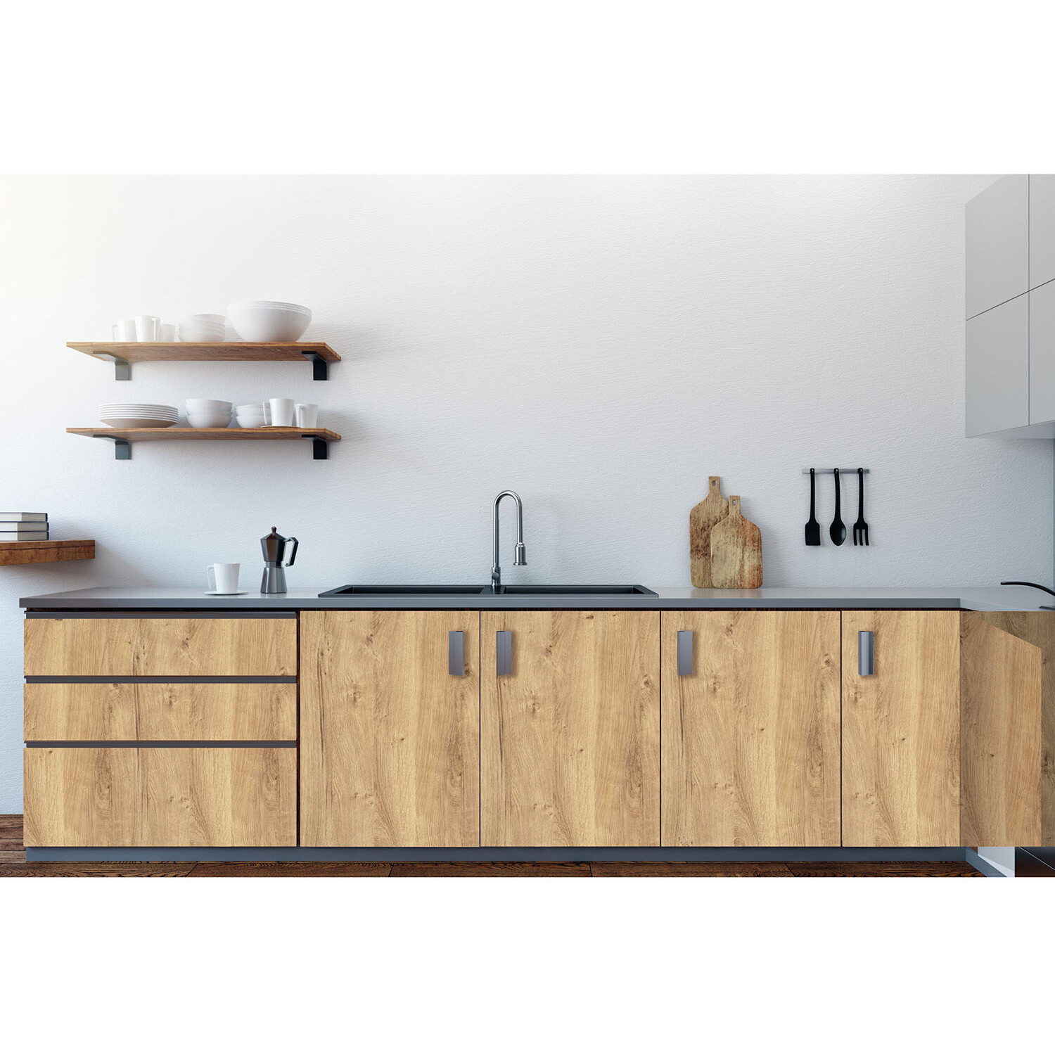 d-c-fix Ribbeck Oak Effect Self Adhesive Vinyl Film - Brown Image 5