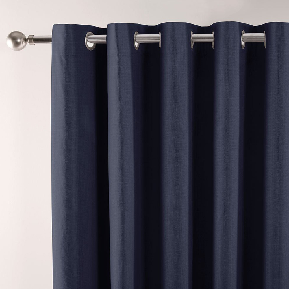 Divante Hoxton Navy Blackout Eyelet Curtains 229 x 168cm Image 6