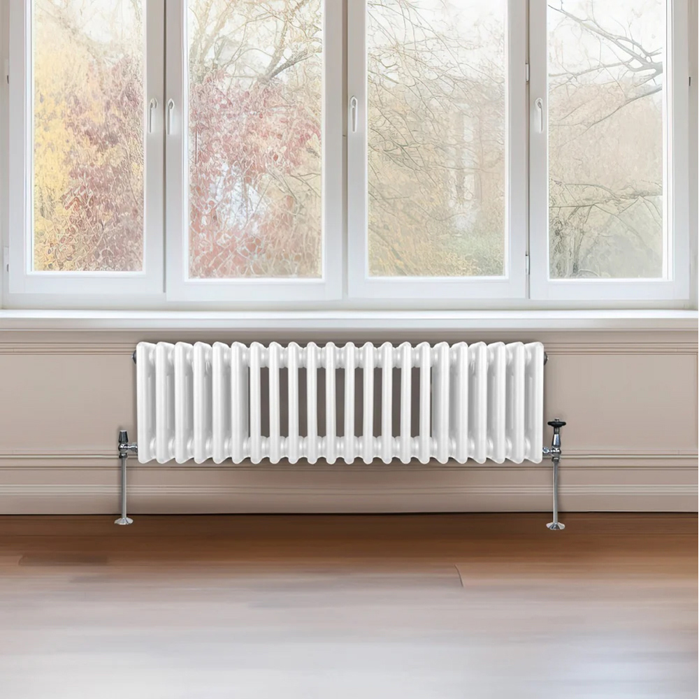 Monster Shop 3612 BTU White Traditional 3 Column Radiator 300 x 1192mm Image 2