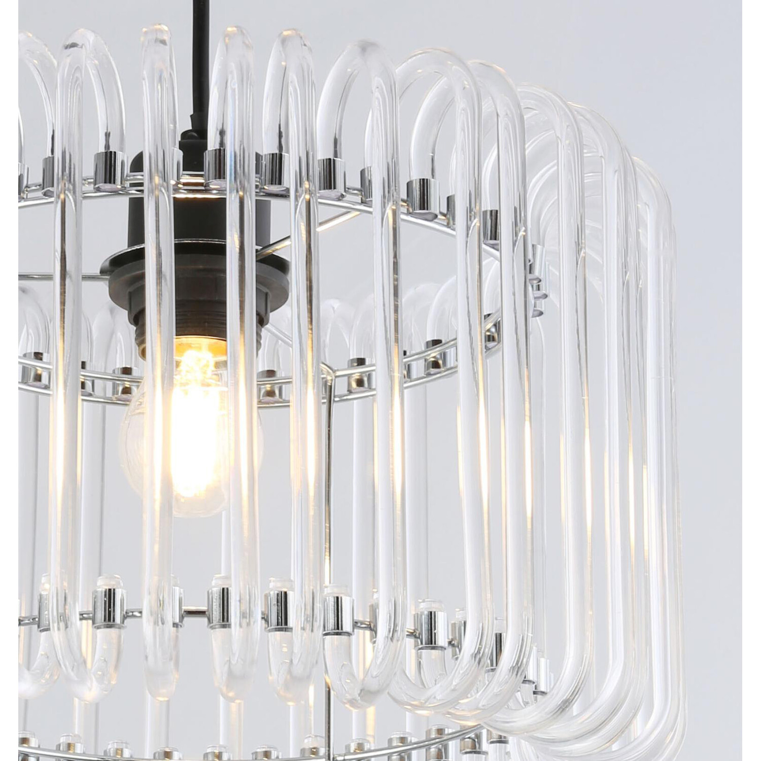 Ivy Glass Pendant Clear Image 4