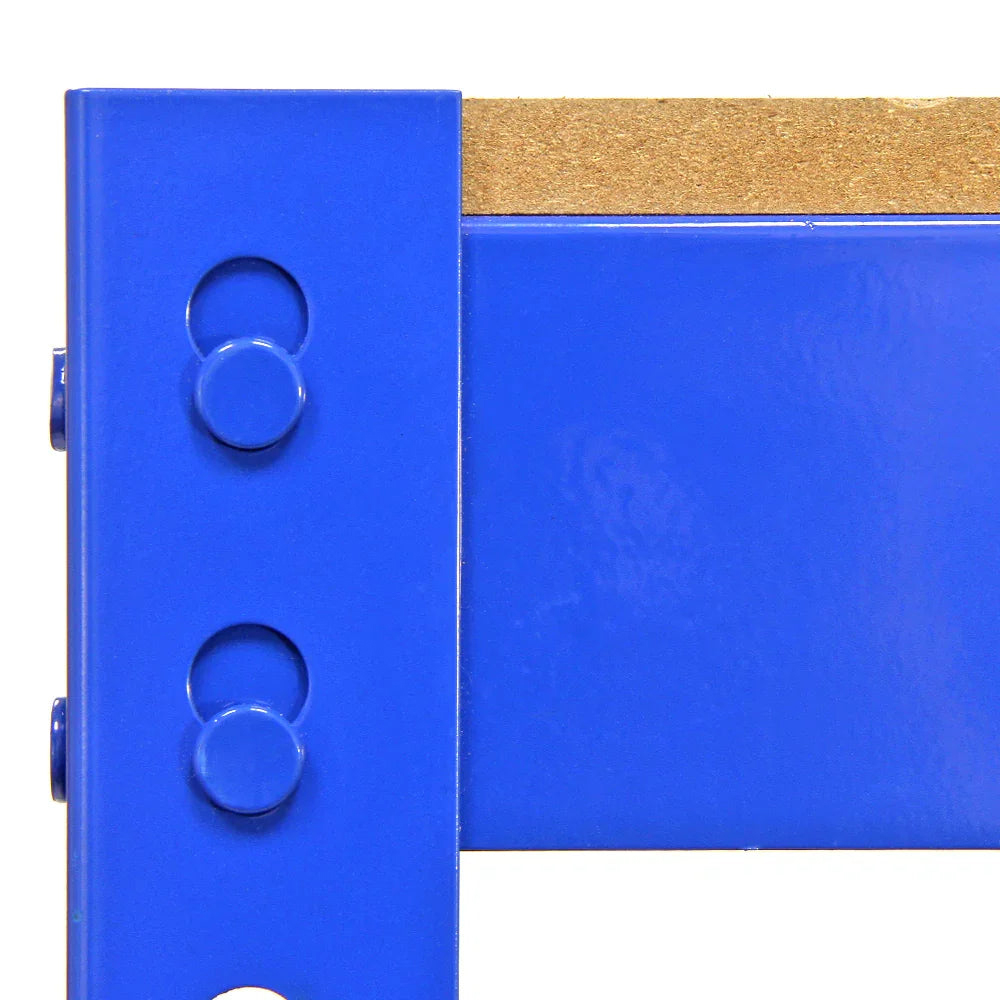 Monster Racking T-Rax 5-Tier Blue Metal Boltless Racking Unit with ...