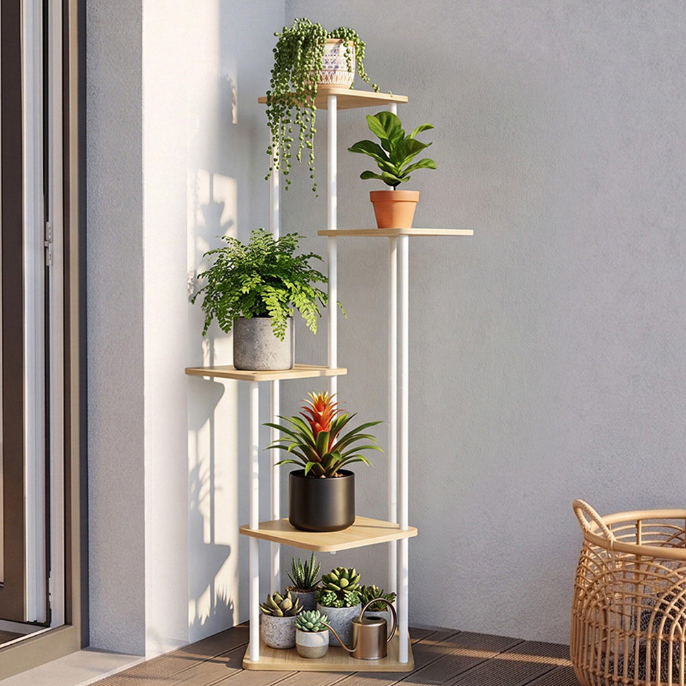 Levede 5-Tier Metal Freestanding Plant Stand Image 3