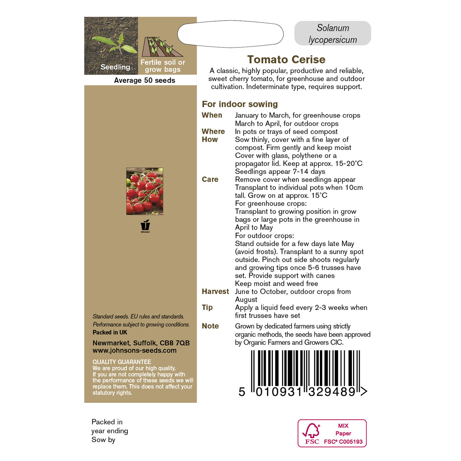 Johnsons Tomato Cerise Image 2