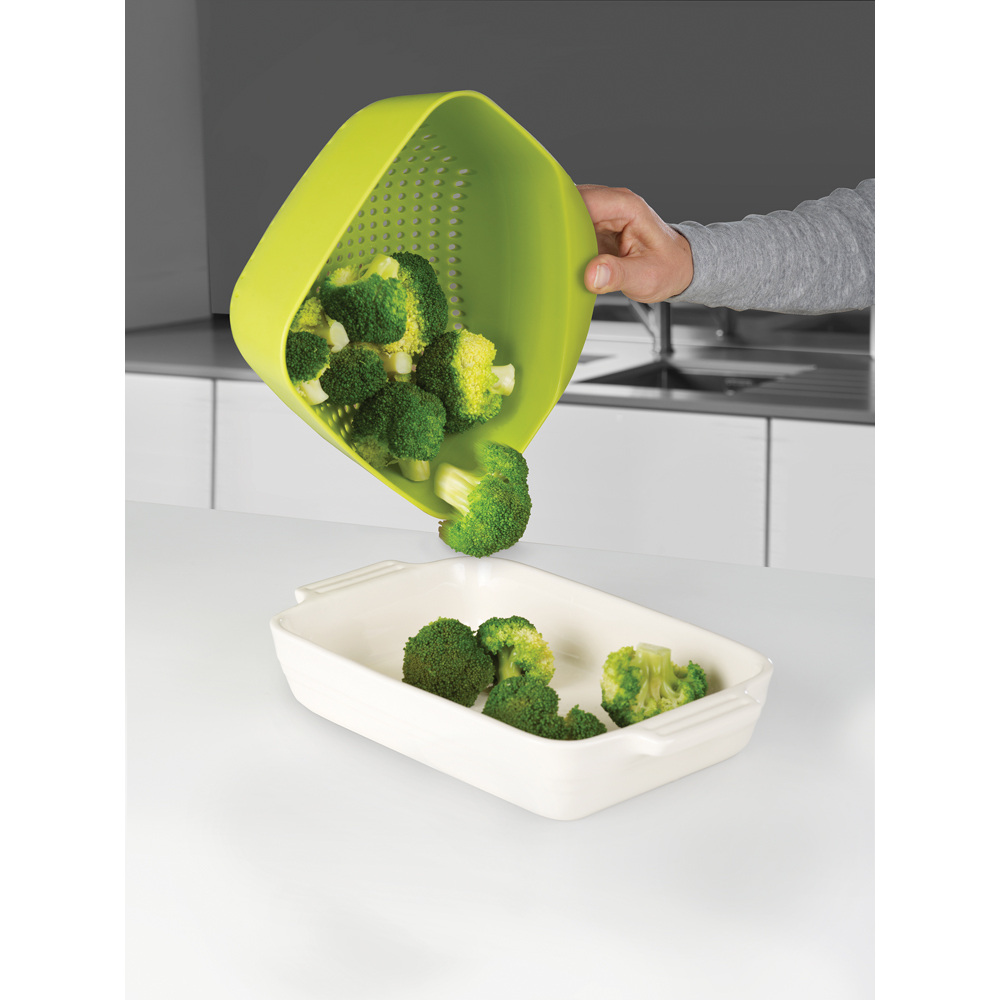 Joseph Joseph Square Green Colander Image 4
