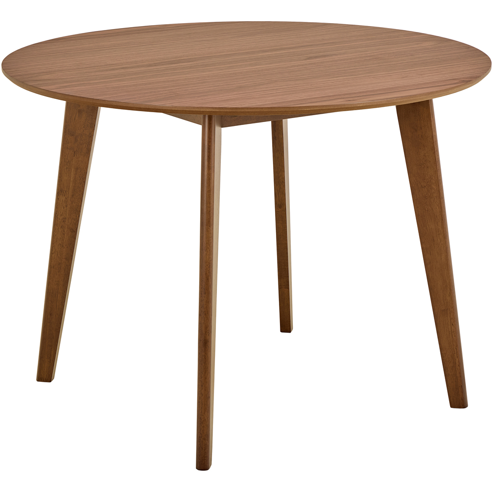 Furniture To Go Roxby Walnut 4 Seater Round Dining Set Image 2