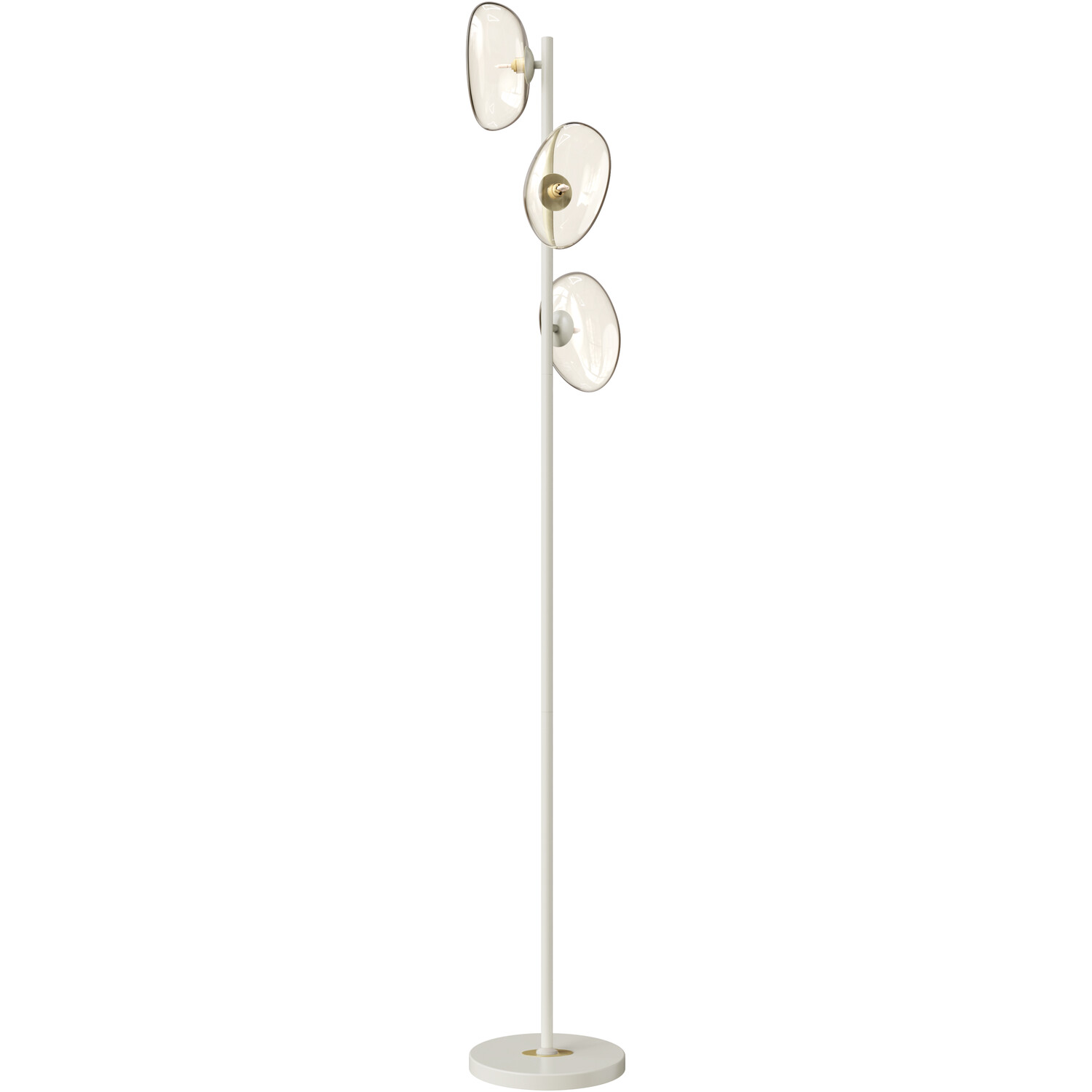 Jaelyn 3 Light Floor Lamp Cream Image 2