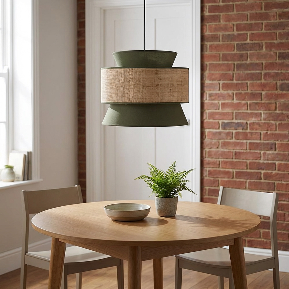 Berkley Pendant - Green and Natural Image 6