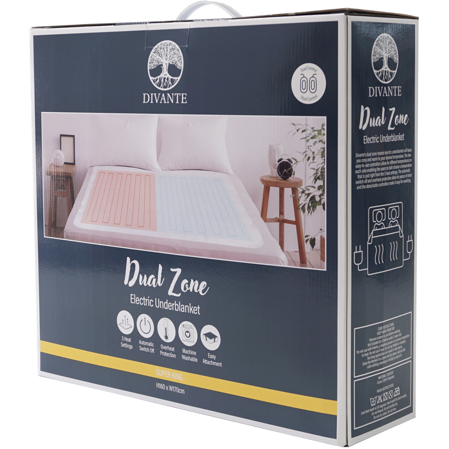Dual Zone Electric Under Blanket Superking Image 2