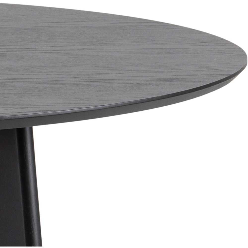 Furniture To Go Roxby Black 4 Seater Round Dining Table Image 8