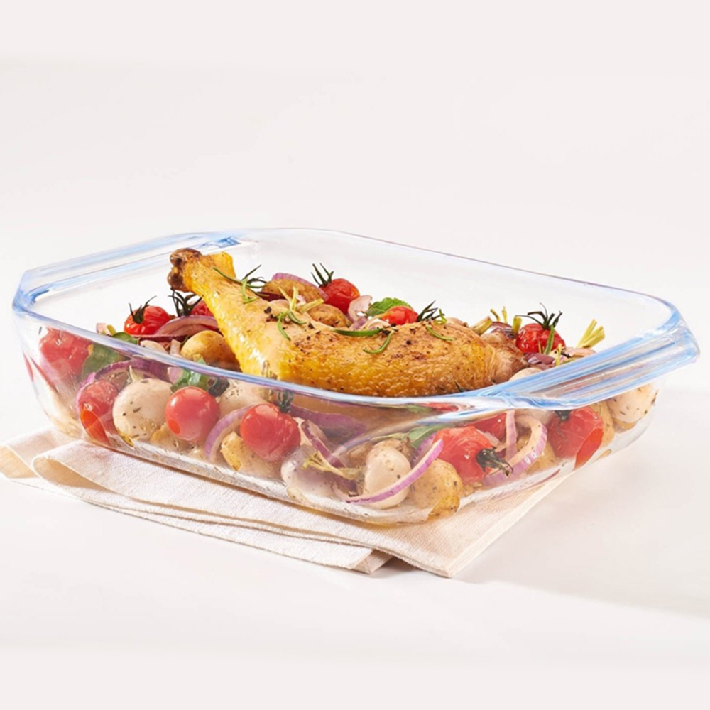 Pyrex 20cm Optimum Glass Roasting Dish Image 2