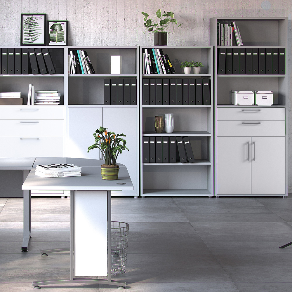 Furniture To Go Prima White 2 Door 2 Drawer 3 Shelf Bookcase Image 5