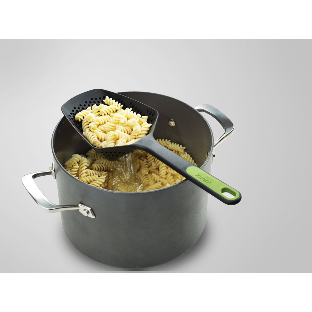 Joseph Joseph Scoop Plus Grey and Green Large Colander Image 2