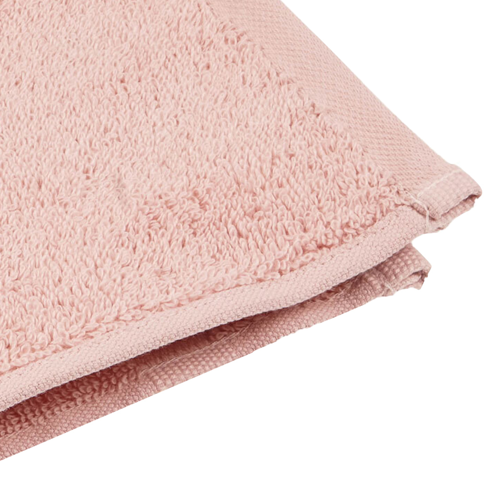 Divante Flannel Cotton Dusky Pink Face Cloth Image 2