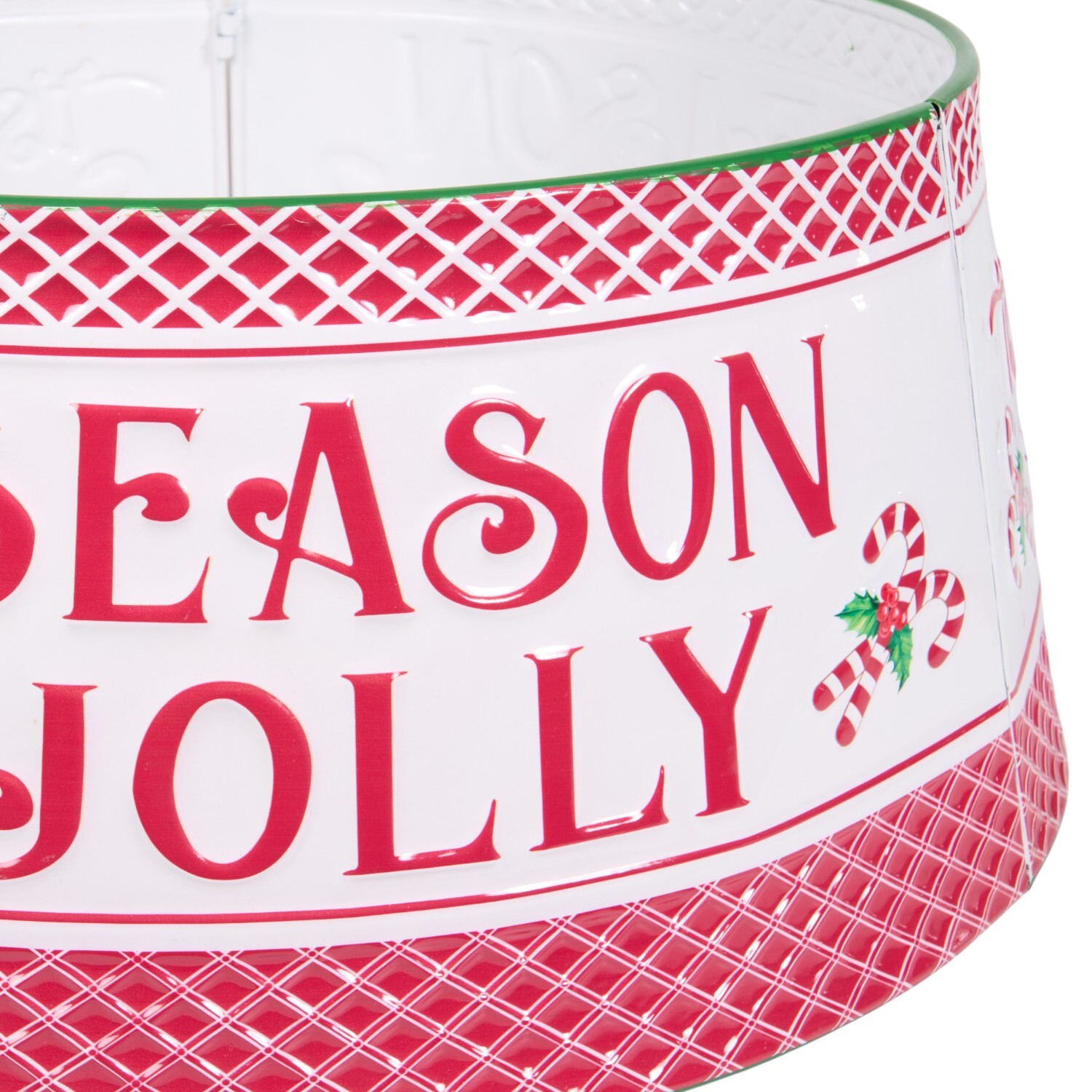 Tis The Season Metal Tree SkirtPink Image 4