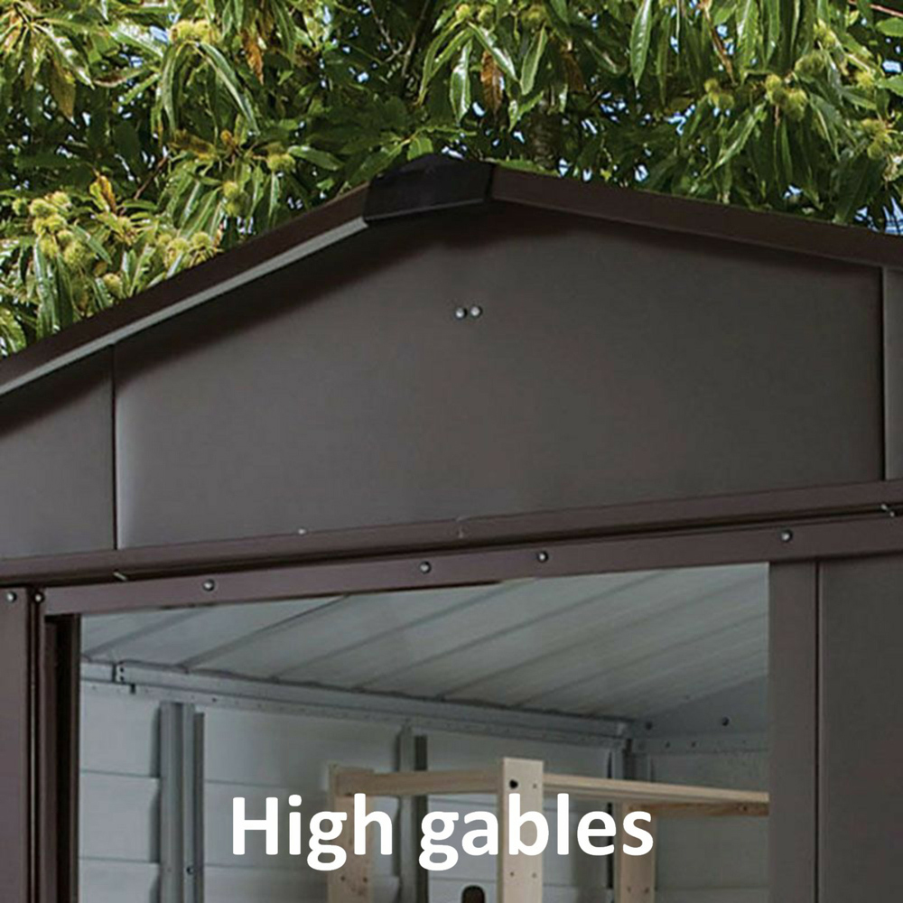 Yardmaster 10 x 6ft Shiplap Deluxe Apex Metal Storage Shed Image 8