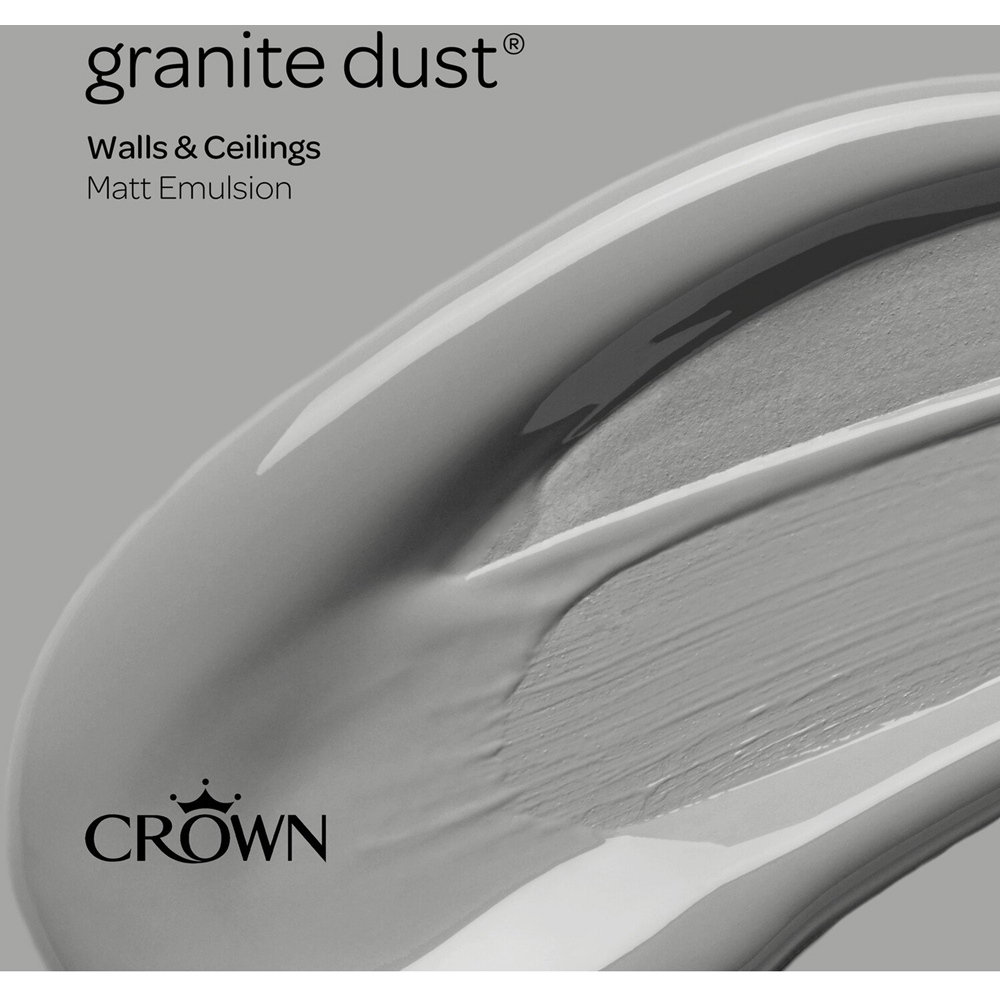 Crown Wall & Ceilings Granite Dust Matt Emulsion 2.5L Image 9