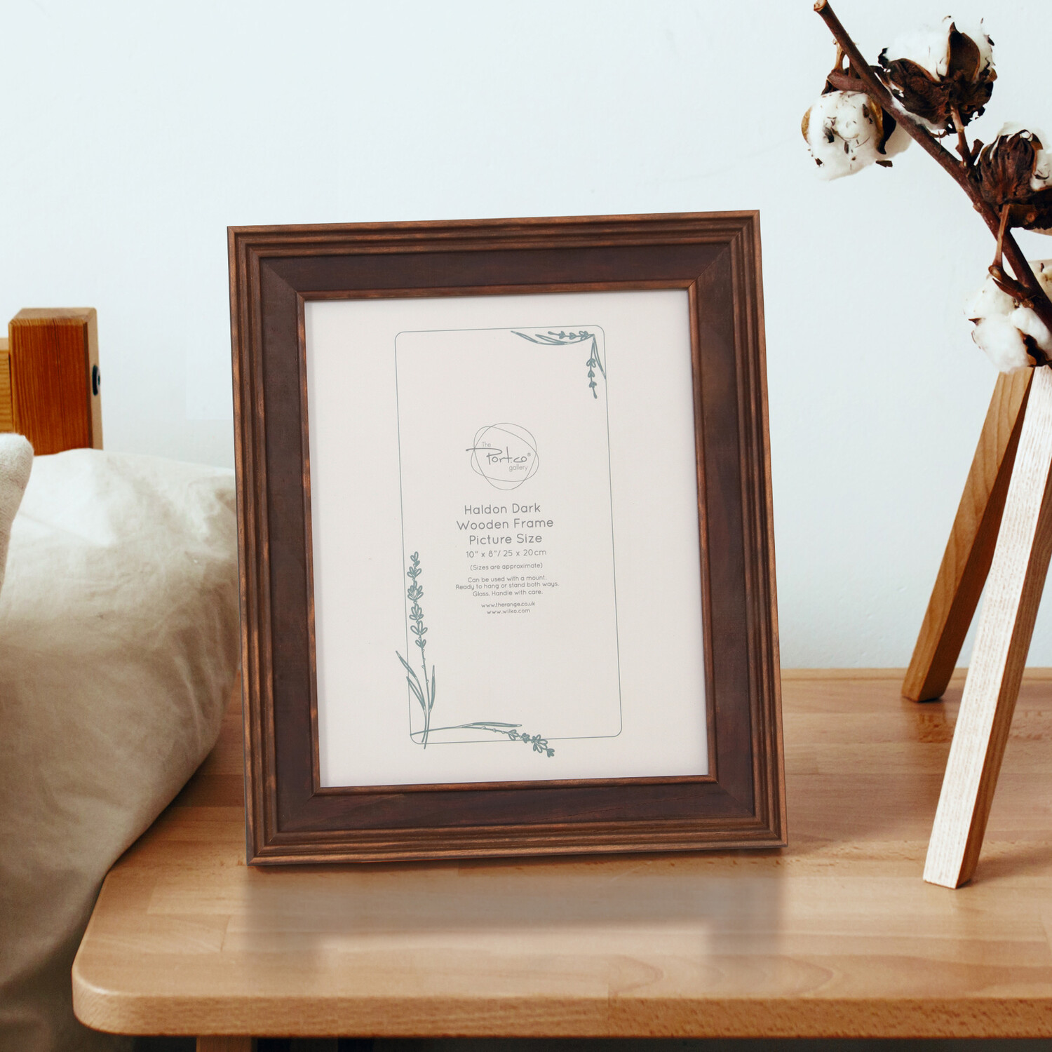 Haldon Wooden Frame Brown 10 x 8in Image 5