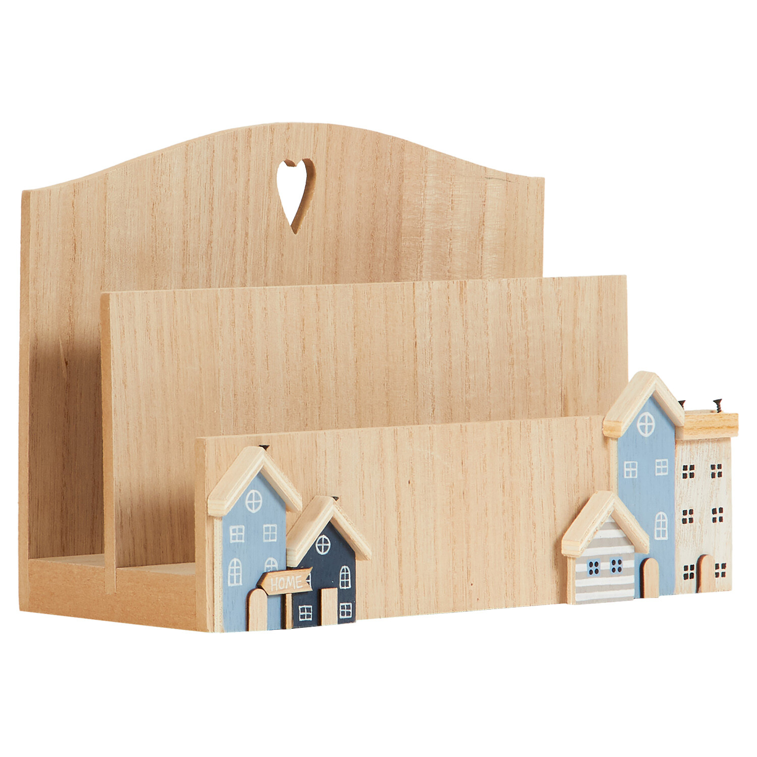 Beach Hut Letter Holder - Wood Image 3