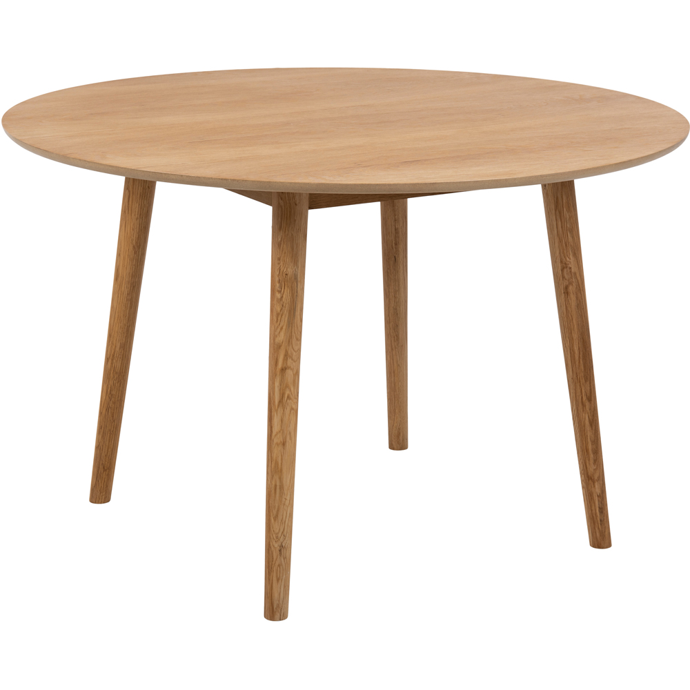 Furniture To Go Nagano Oak 4 Seater Round Dining Table Image 5