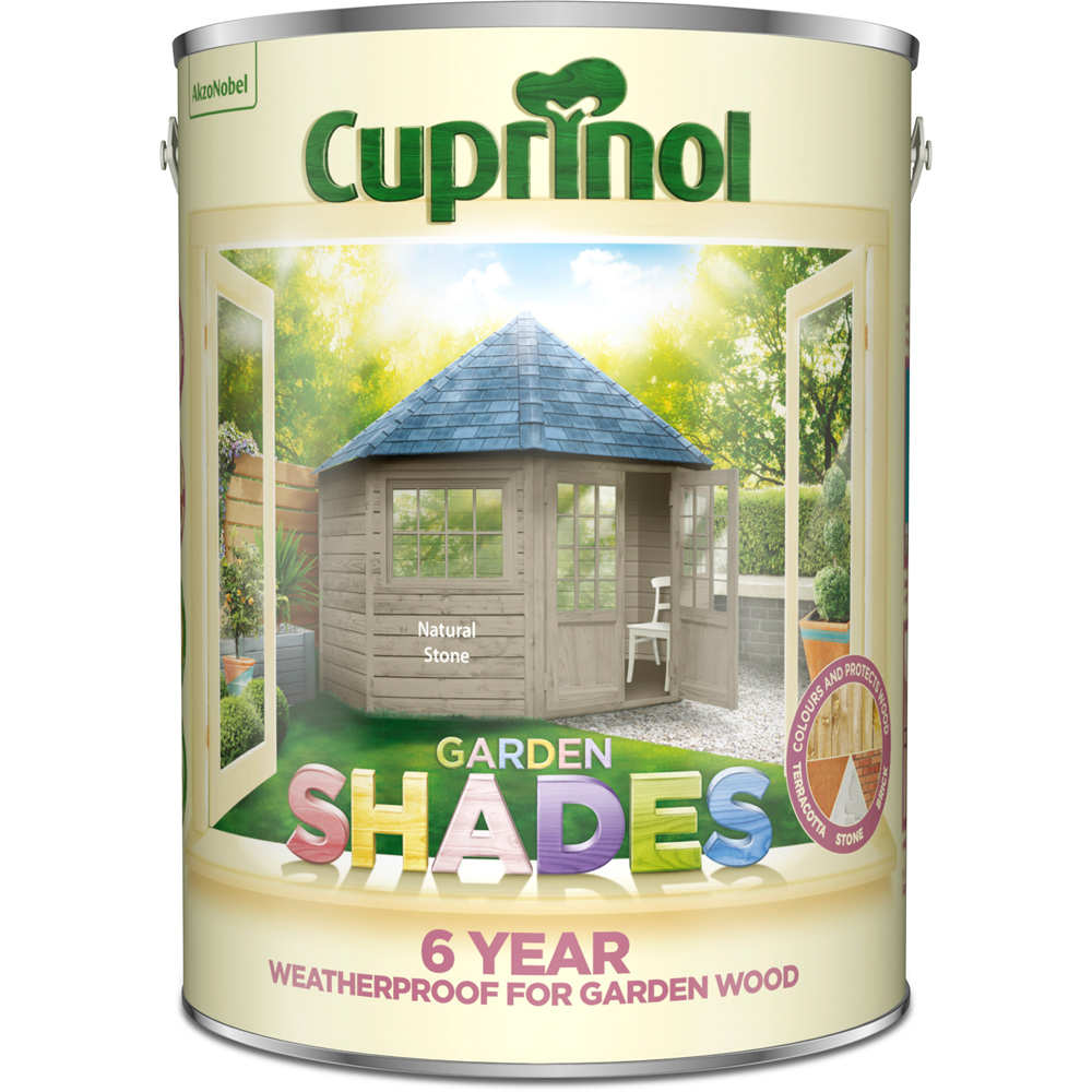 Cuprinol Garden Shades Natural Stone Matt Exterior Wood Paint 5L Image 2