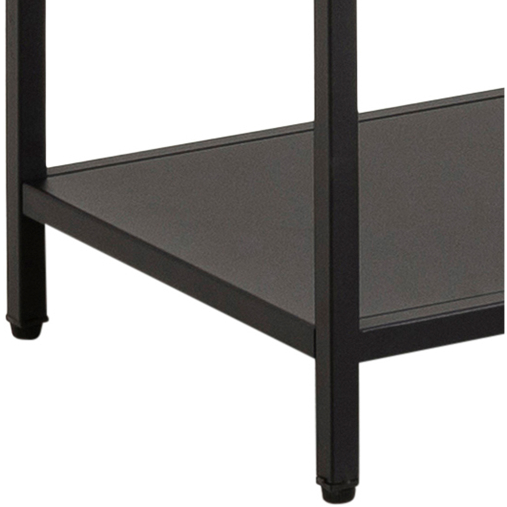 Furniture To Go Newcastle Matt Black 6 Shelf Asymmetrical Bookcase Image 9