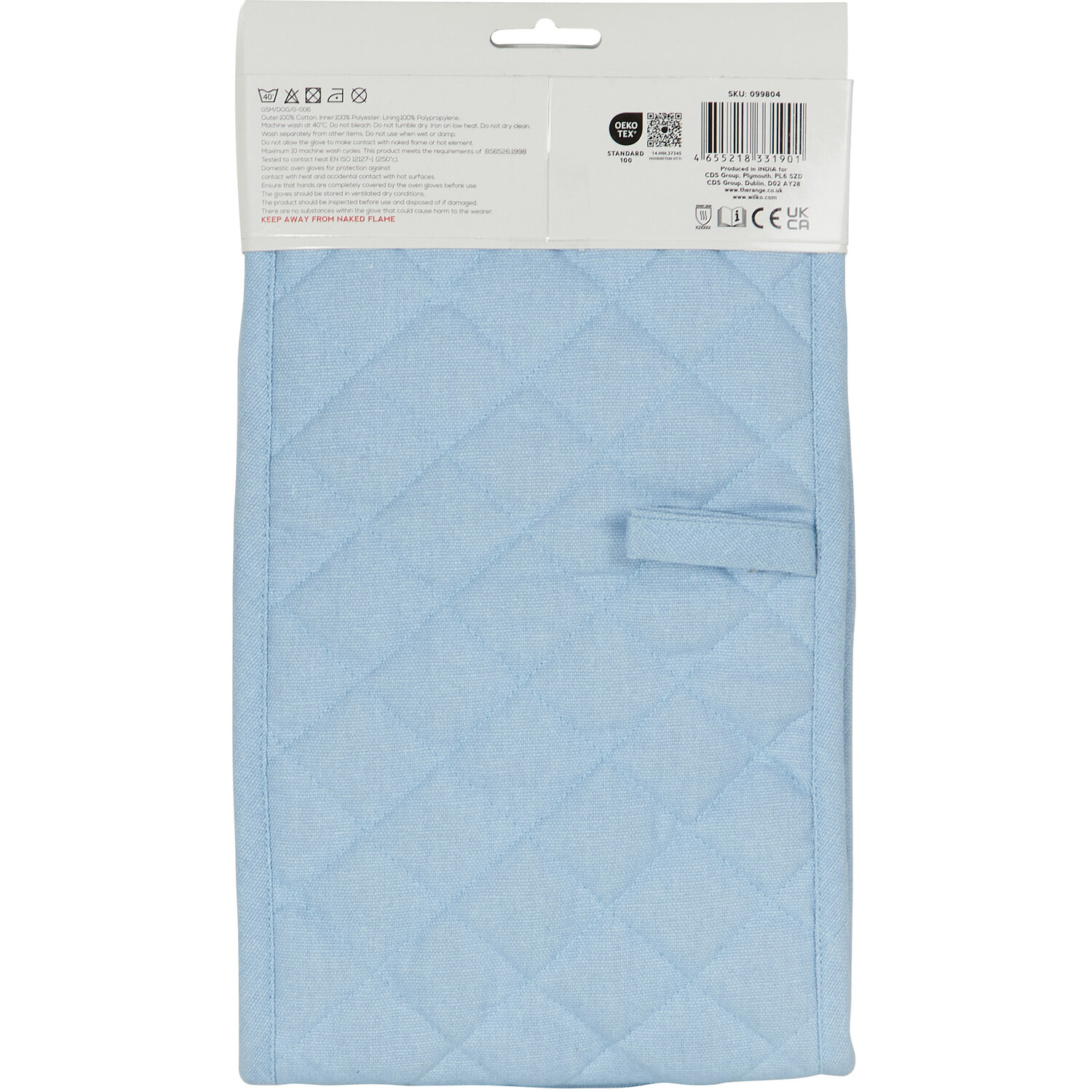 Wild Flower Double Oven Glove - Blue Image 5