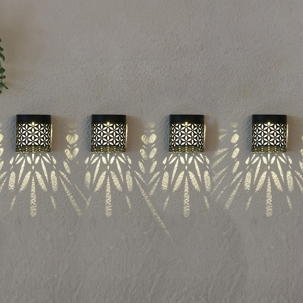 Charleston Solar Wall Light - Black Image 9