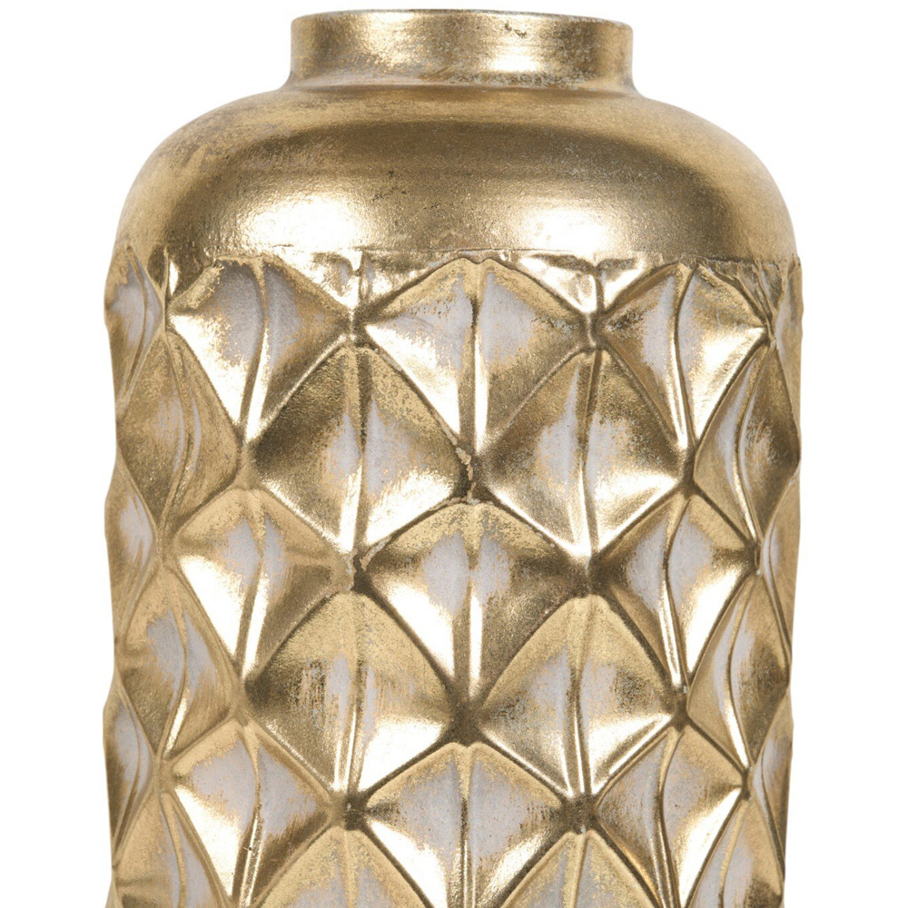 Maya Tall Metal Vase Gold Image 3