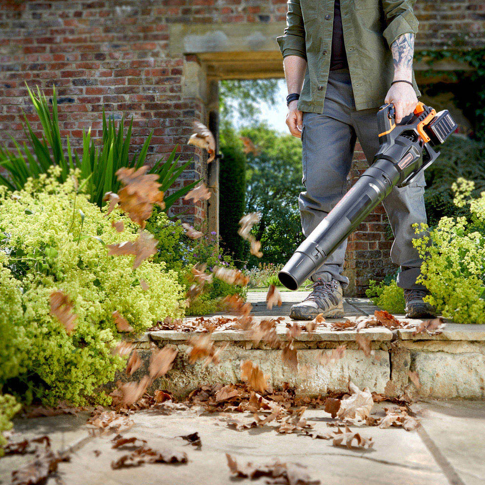 LawnMaster CLBL4807-01 MX 48V Cordless Handheld Axial Leaf Blower with 4.0Ah Batteries Image 3