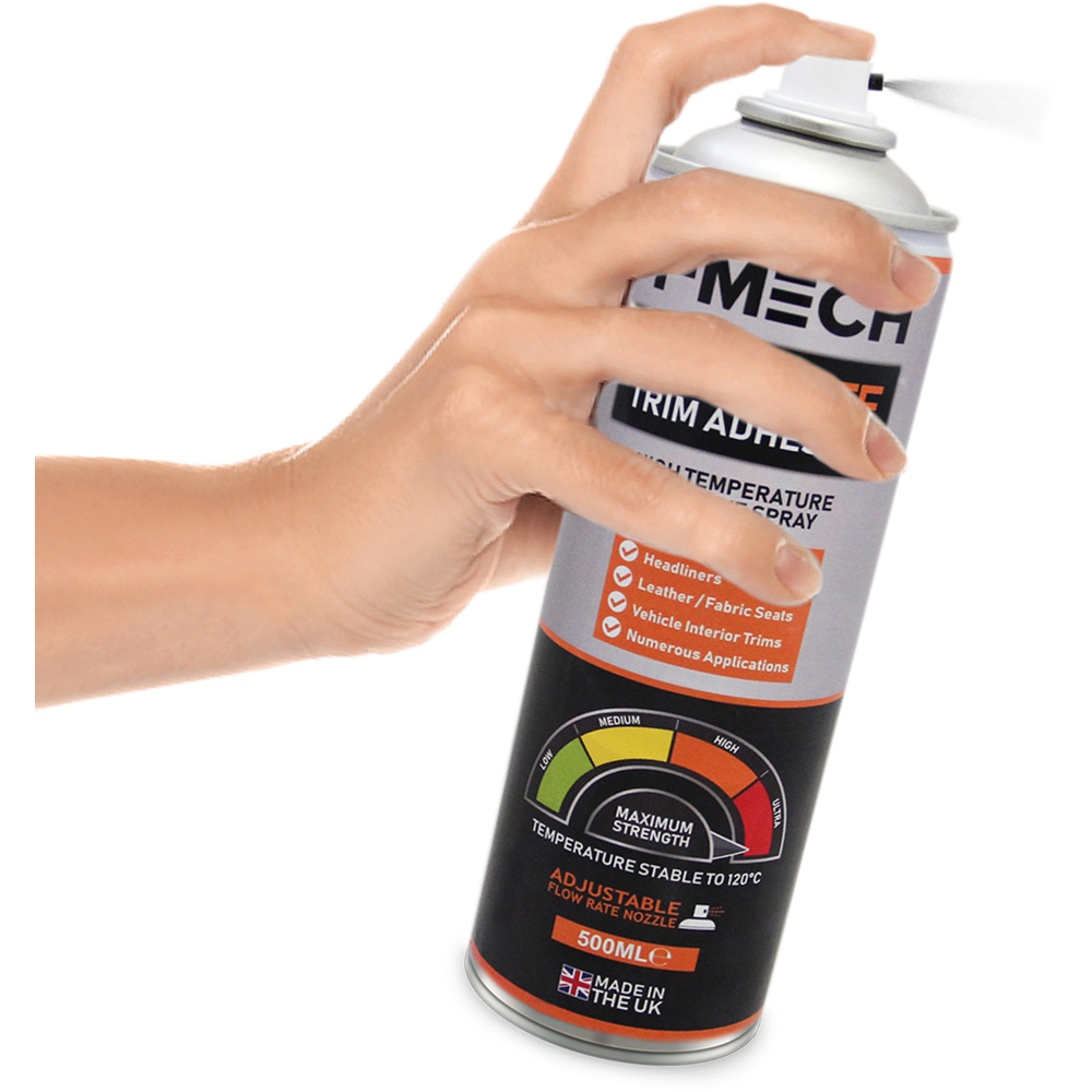 T-Mech Anthracite Van Carpet Lining with 5 Adhesive Cans Image 5