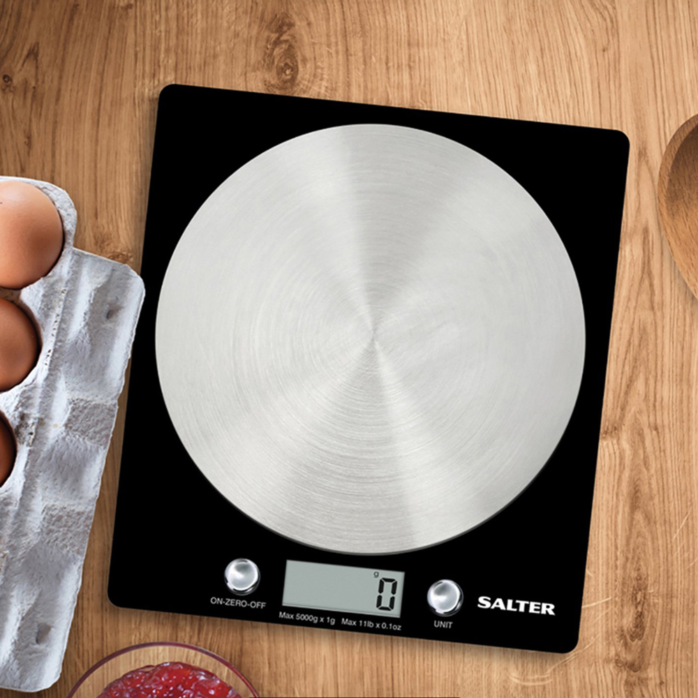 Salter Block Kitchen Scale - Black Image 2