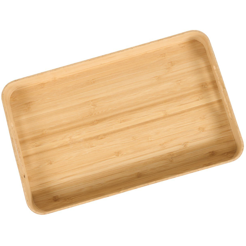 Bamboo Round Edge Tray Natural Image 2