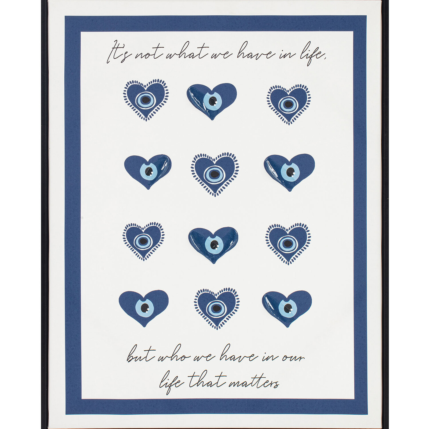 Evil Eye Life Motto Framed Art - Multicolour Image 4