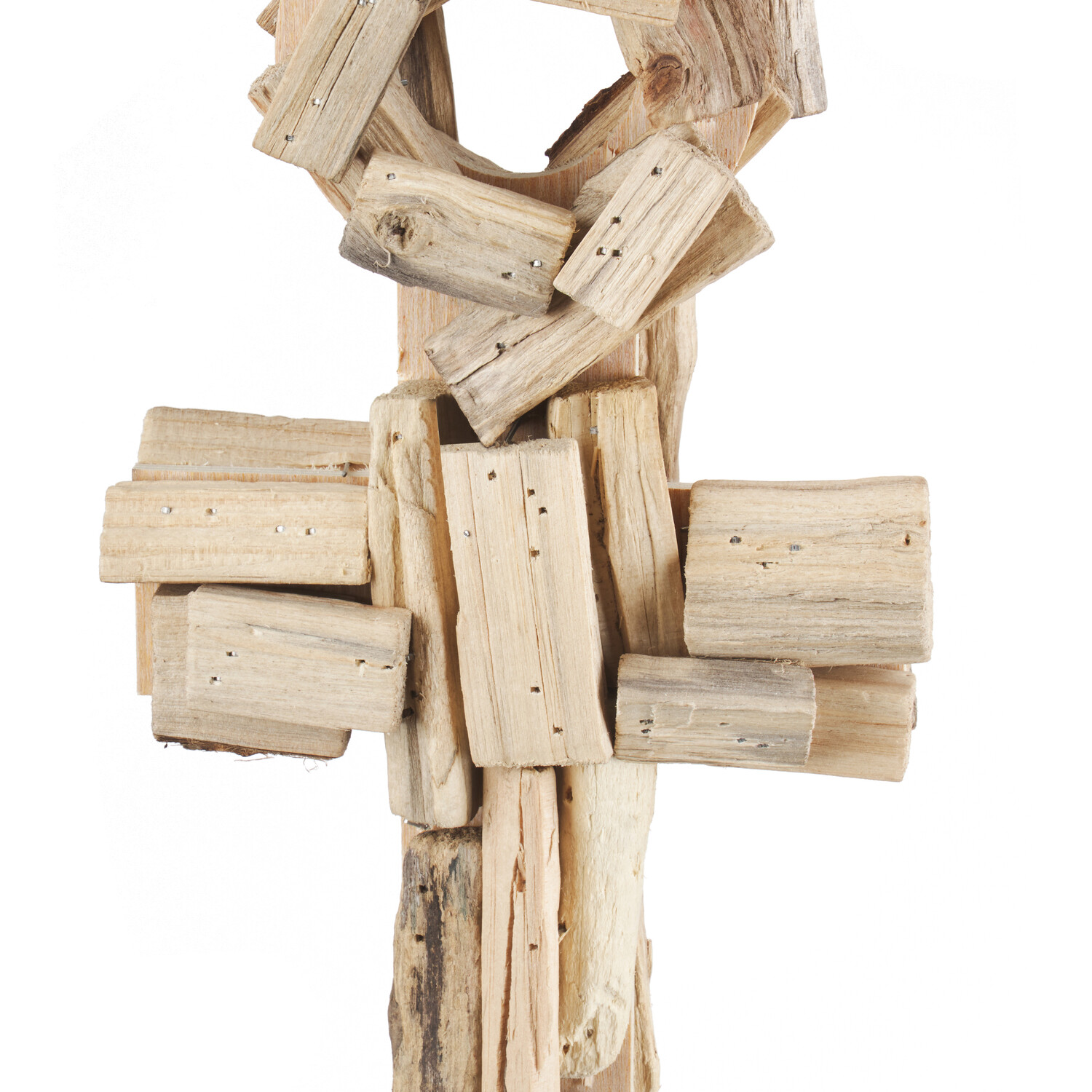 Driftwood Anchor Wall Decor - Natural Image 2