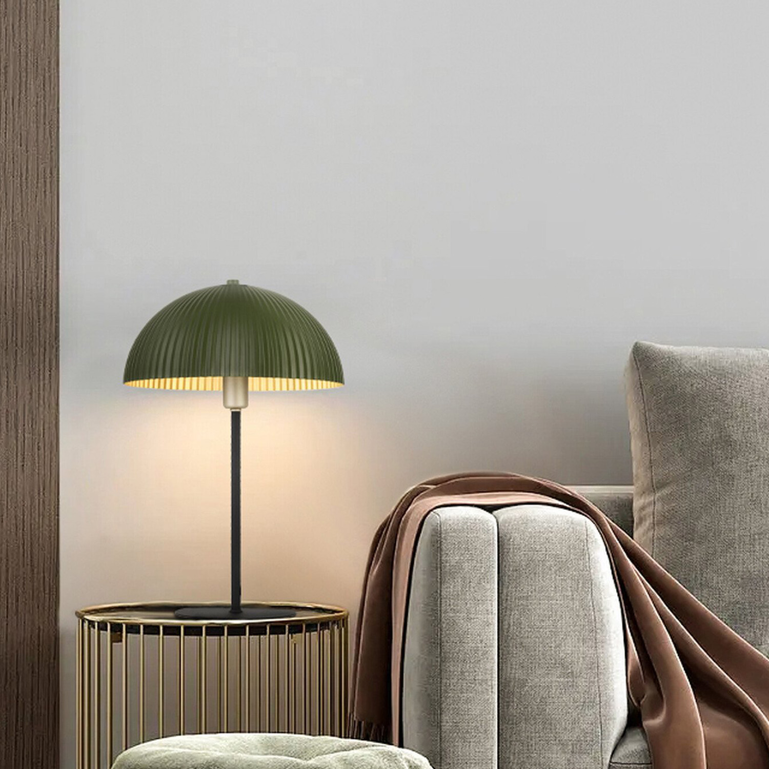 Bexley Champagne Green and Gold Table Lamp Image 2