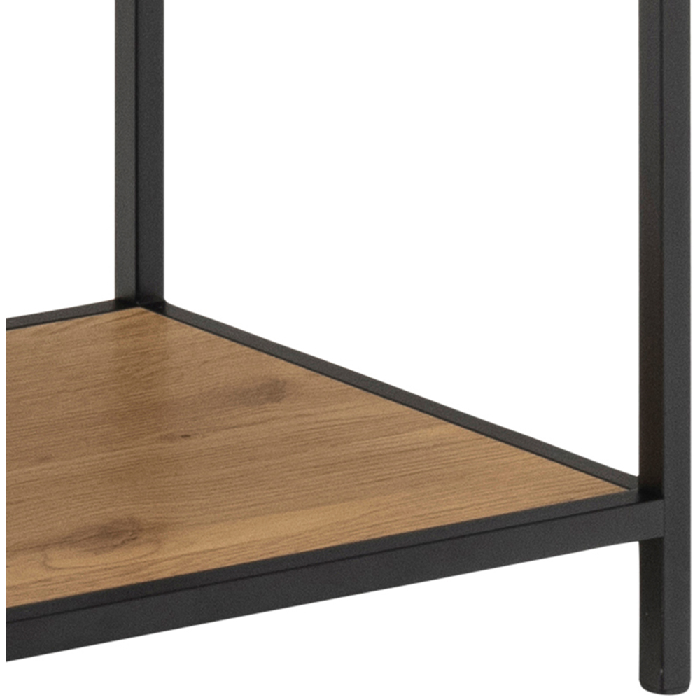 Furniture To Go Seaford Black and Oak 4 Shelf Bookcase Image 8