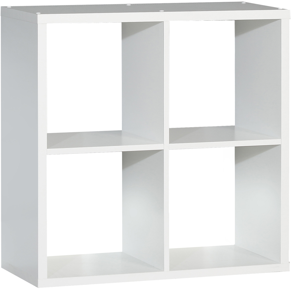 Furniture To Go Mauro Matt White 4 Shelf Storage Unit Image 2