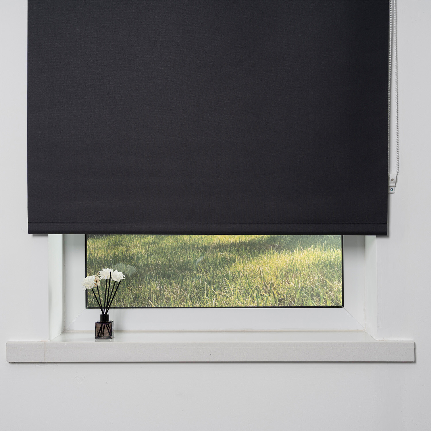 Divante Plain Blackout Roller Blind - Dark Slate / 90cm Image 5