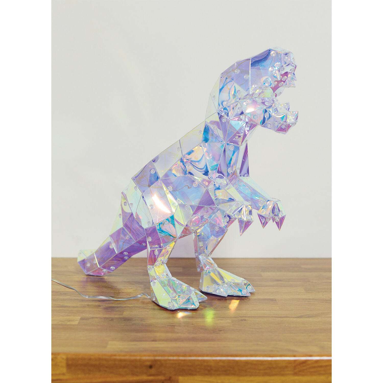 Crystal Effect Iridescent Dinosaur Light - Blue Image 2