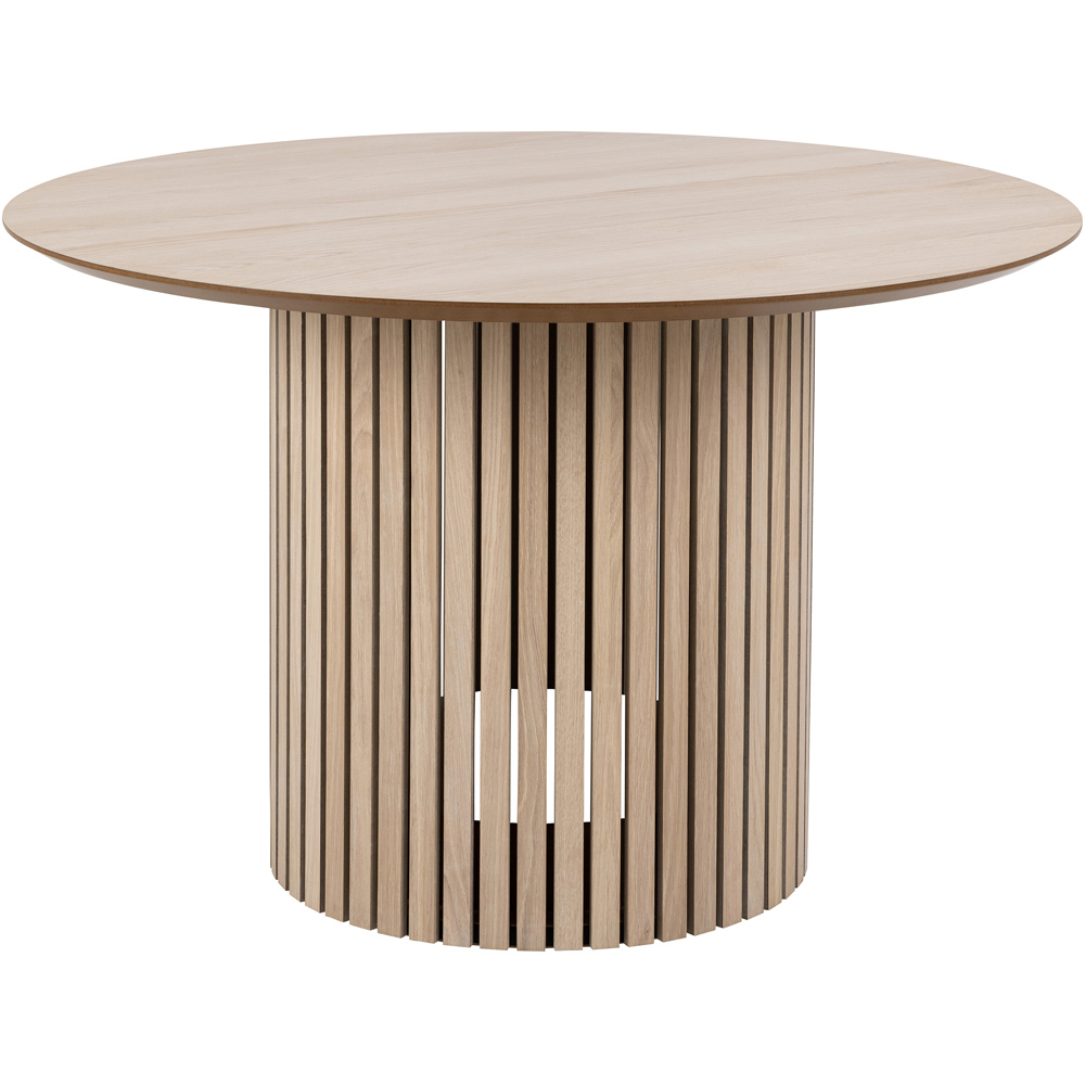 Furniture To Go Linley White Oak 4 Seater Round Dining Table Image 7