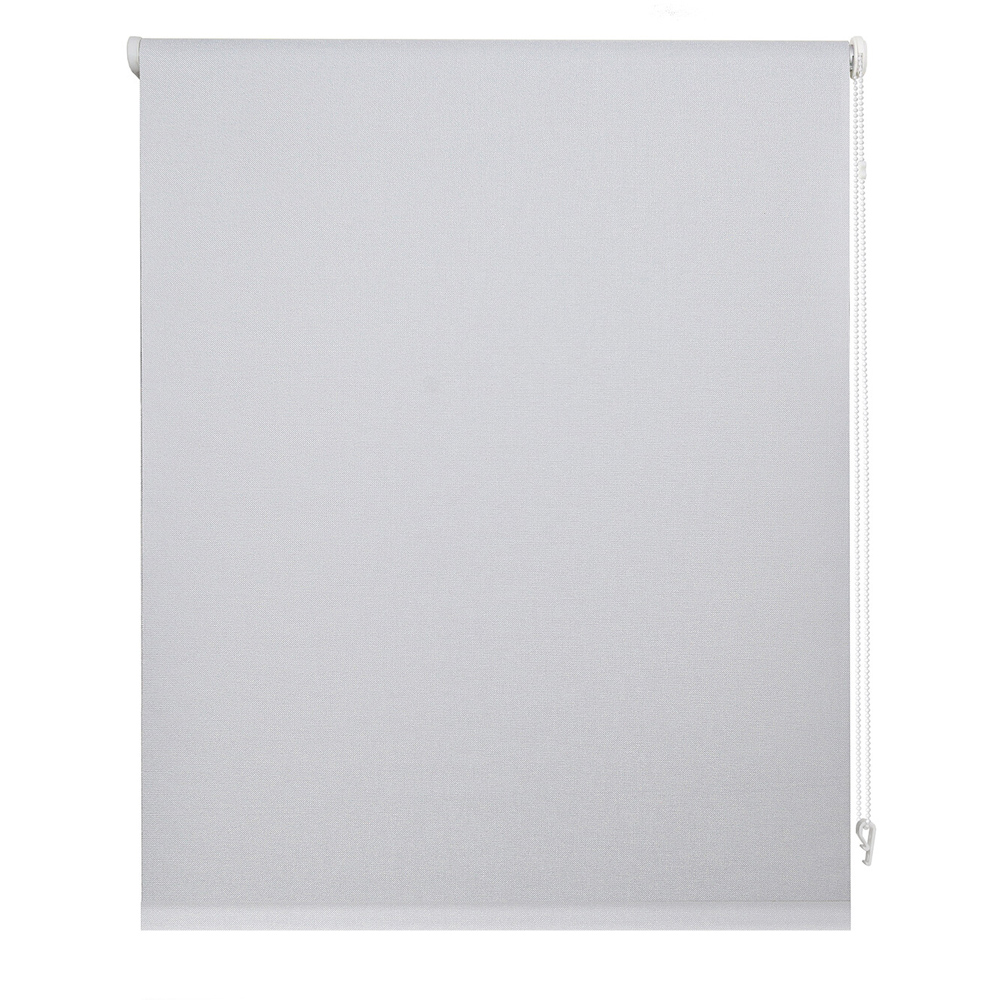 Textured Blackout Roller Blind - White / 120cm Image 2