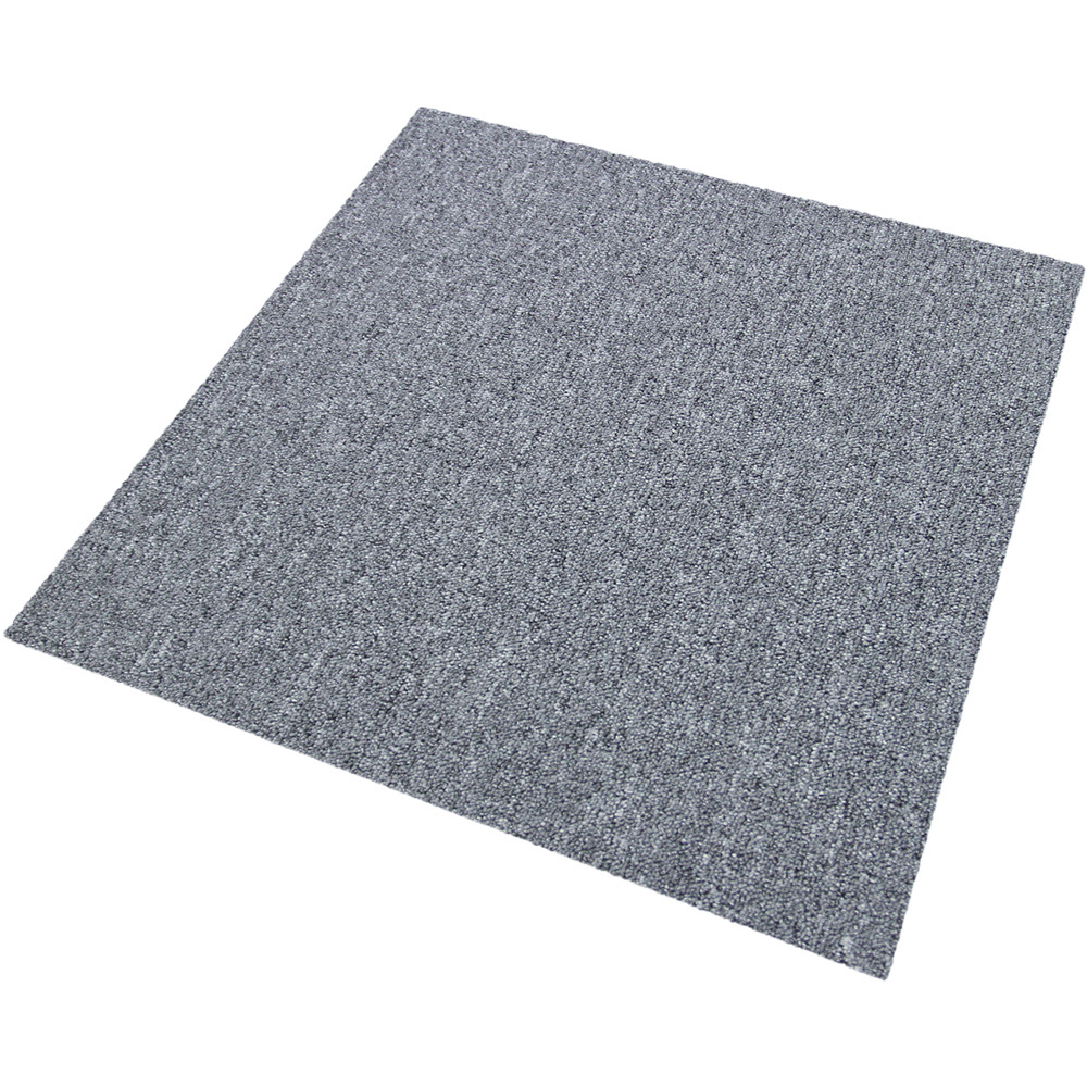 Monster Shop Platinum Grey Carpet Floor Tile 20 Pack Image 2