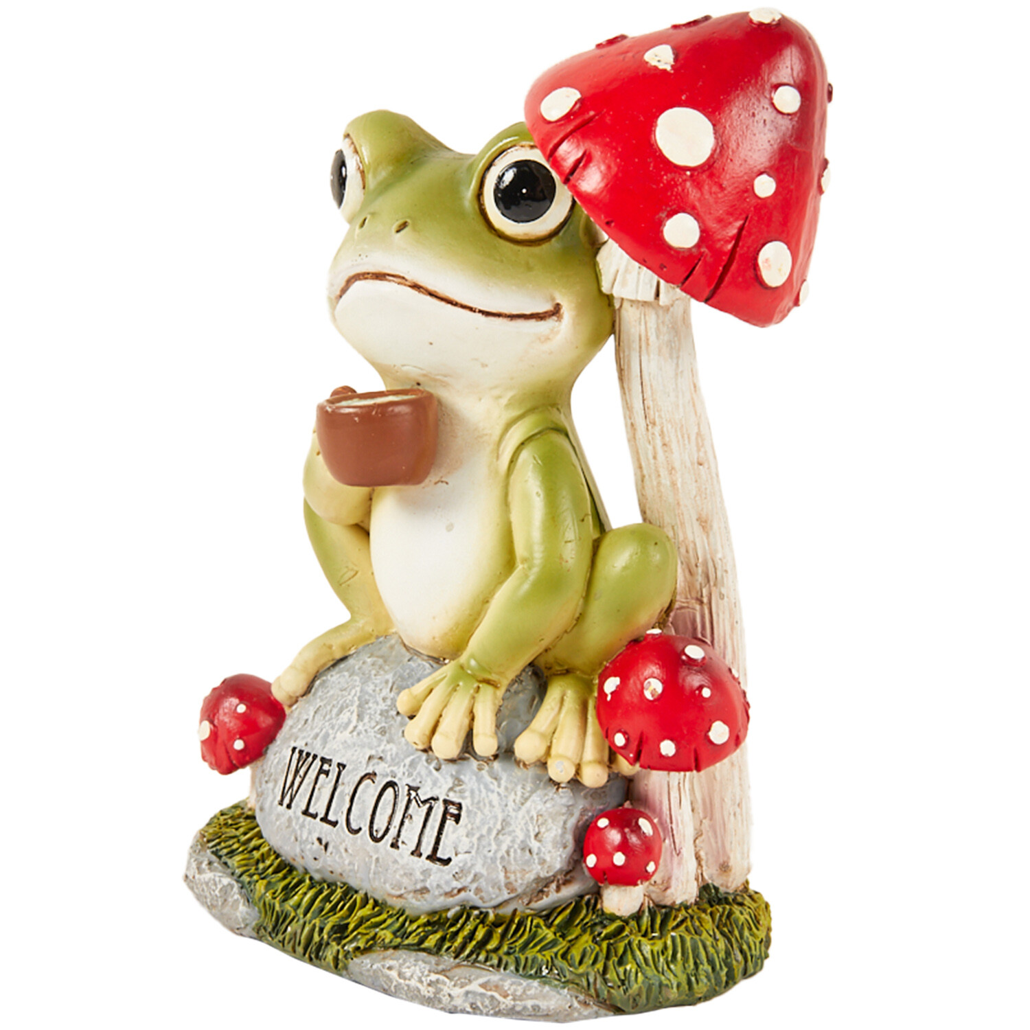 Cup of Tea Frog - Green and Red Image 2