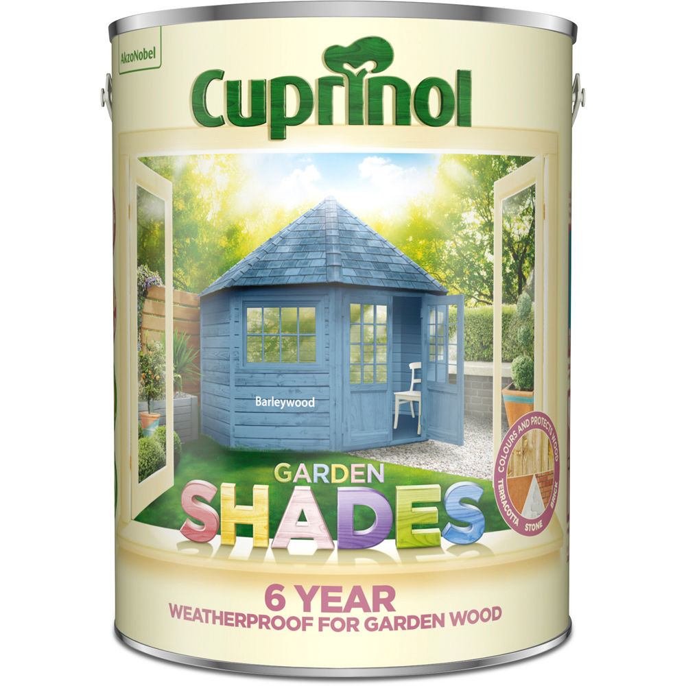Cuprinol Garden Shades Barleywood Matt Exterior Wood Paint 5L Image 2