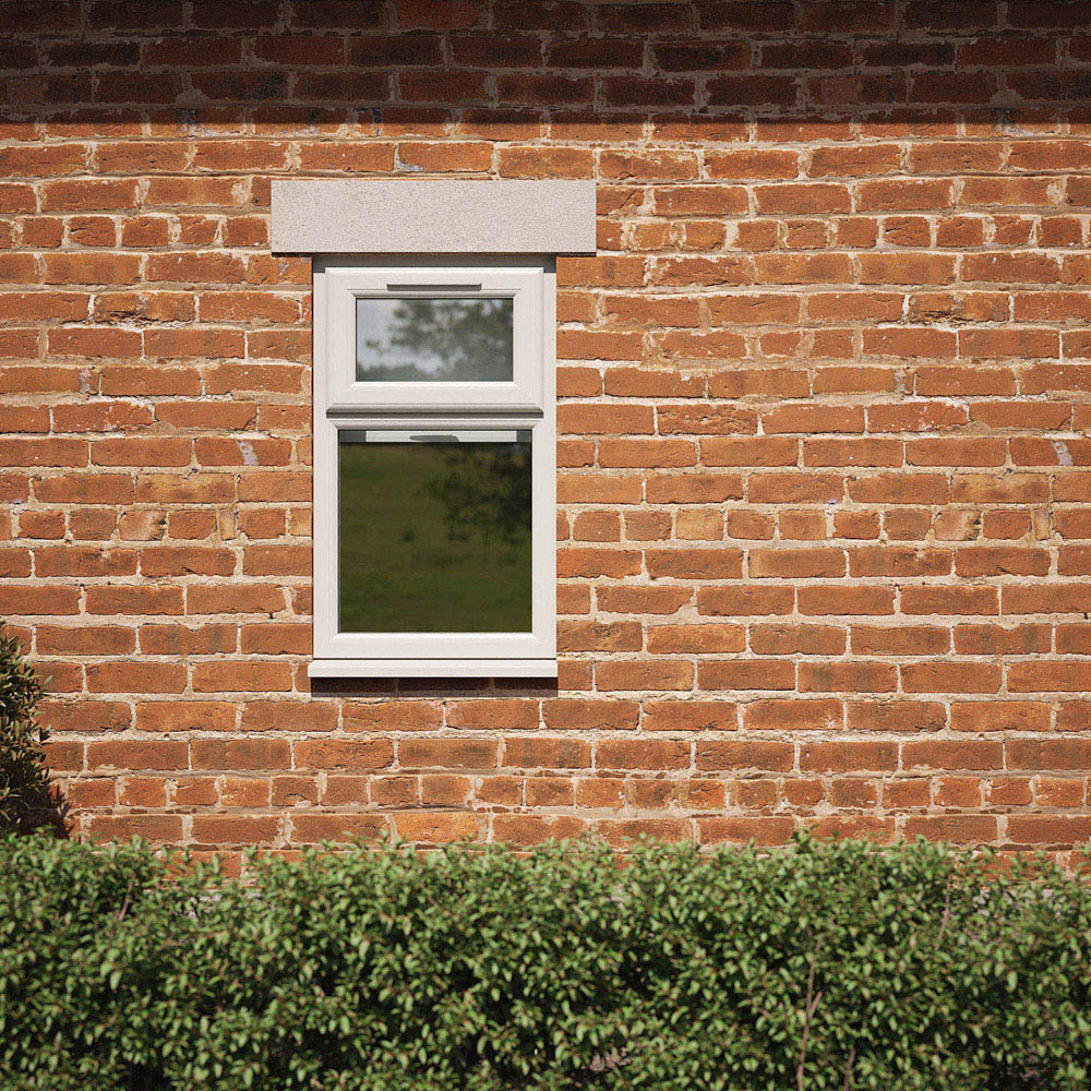 Crystal Agate and White Top Hung Over Fixed Light Clear Triple Glazed Window 610 x 1040mm Image 4