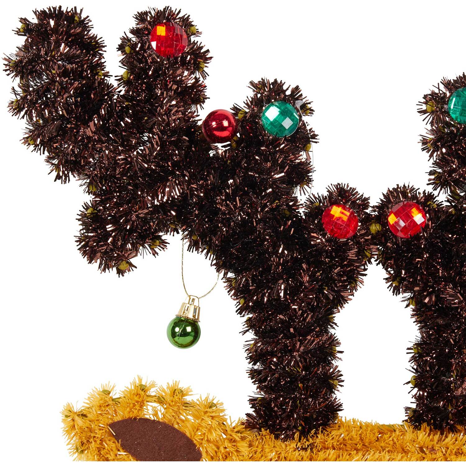 Christmas Tinsel Reindeer - Brown Image 4