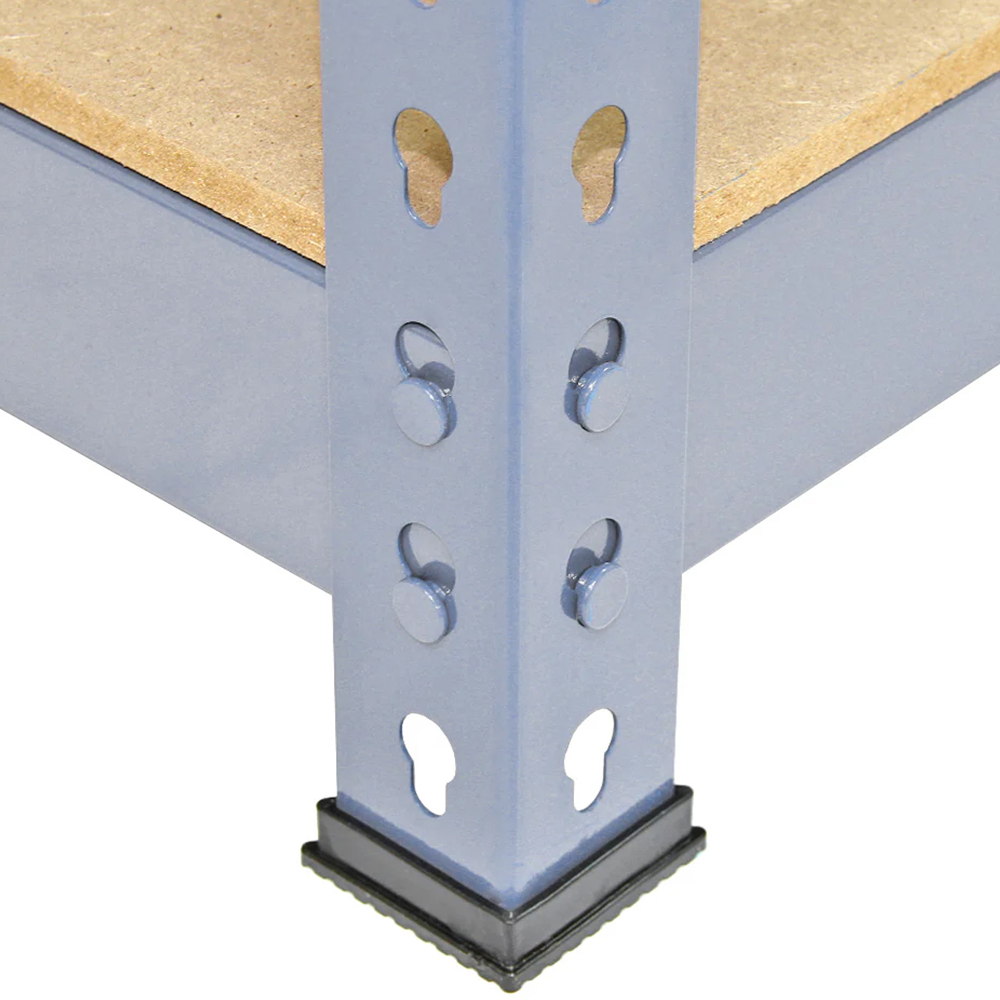 MonsterShop Q-Rax Grey Metal Racking Unit 182.5 x 120 x 50cm 3 Pack Image 7