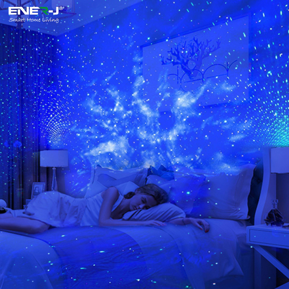 ENER-J Smart Wi-Fi Bluetooth LED Galaxy Projector Light with Nebula Effect Image 2