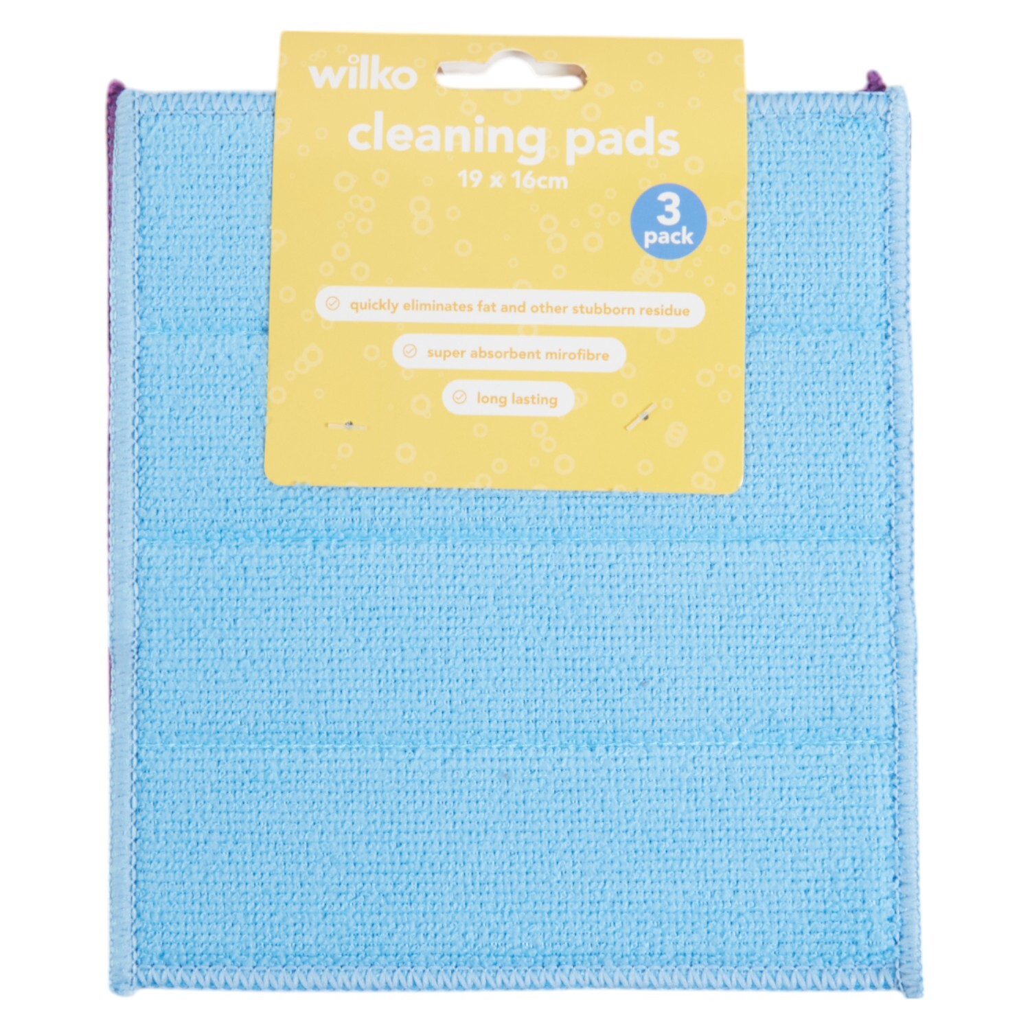 Wilko Pack of 3 Cleaning Pads Multicolour Image 4